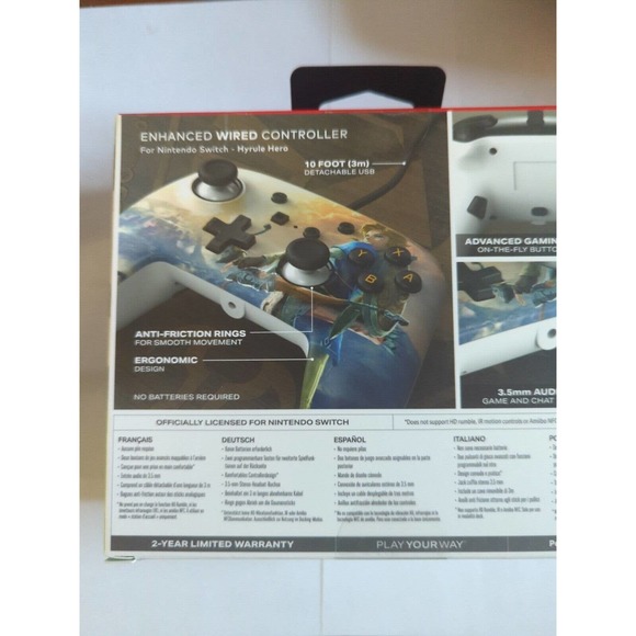 *NEW* POWER A THE LEGEND OF ZELDA ENHANCED WIRED NINTENDO SWITCH CONTROLLER - Picture 2 of 6